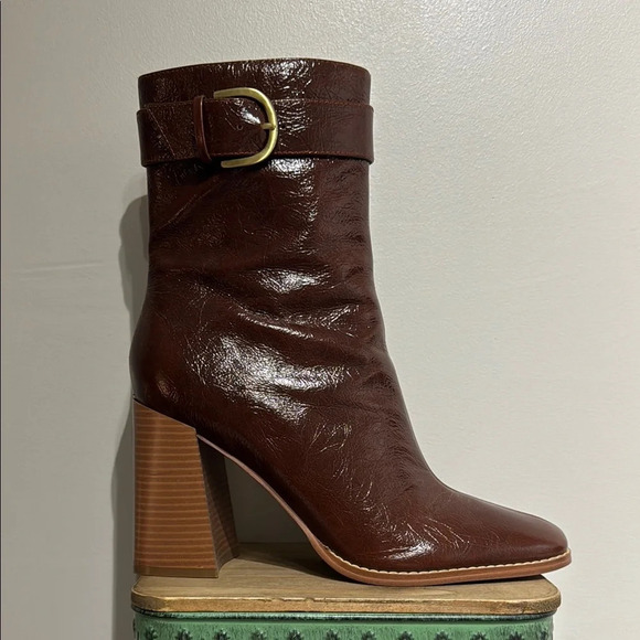 Nine West Brown Heeled Boots for Stylish Comfort - Picture 1 of 12